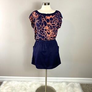 The Limited x Outback Red Shift Dress Pockets Workwear Office Navy Med